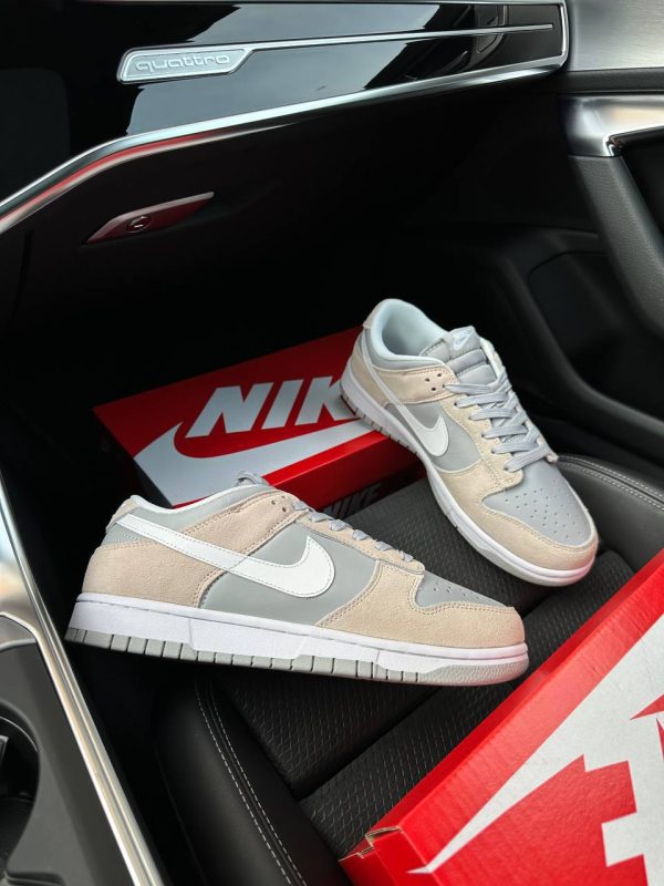 Nike SB Dunk Low Beige Grey White - Зображення 3