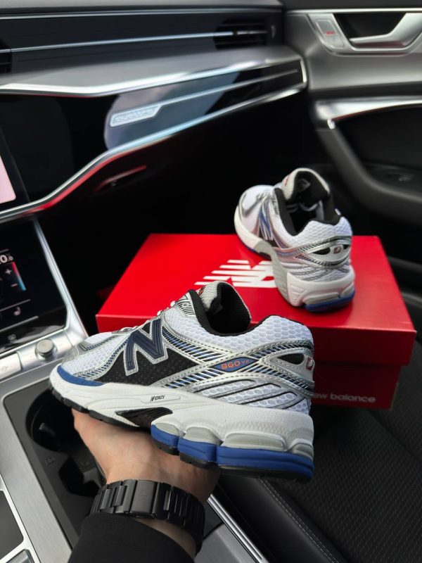 New Balance 860v2 White Silver Navy - Зображення 4