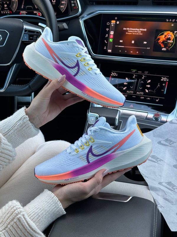 Nike Air Zoom White Purple Orange - Зображення 3