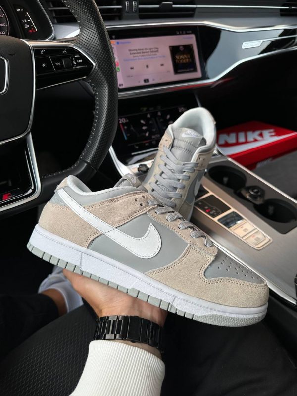 Nike SB Dunk Low Beige Grey White - Зображення 5