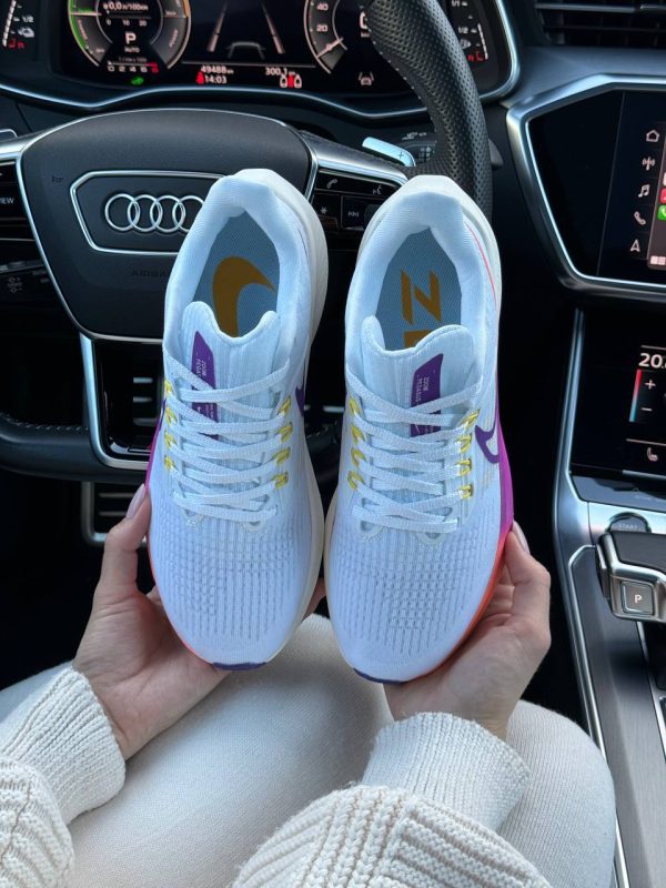 Nike Air Zoom White Purple Orange - Зображення 6