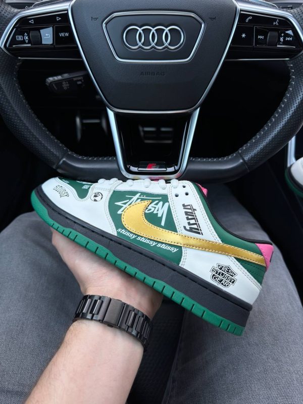 Nike SB Dunk Low x Stussy 572 Green Beige - Зображення 9
