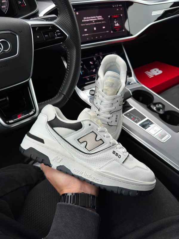 New Balance 550 Low White Sand Black - Зображення 5