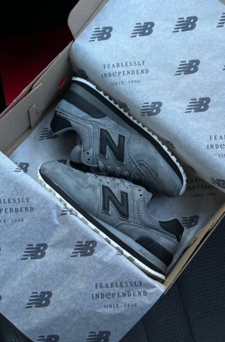 New Balance 574 Premium Gray Black