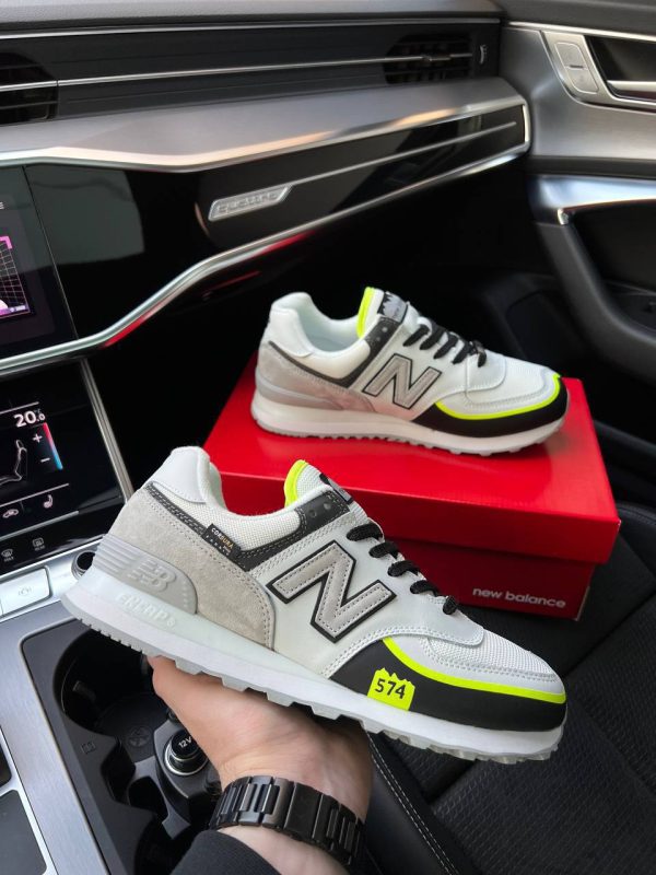 New Balance 574 TP2 White Yellow Neon - Зображення 4