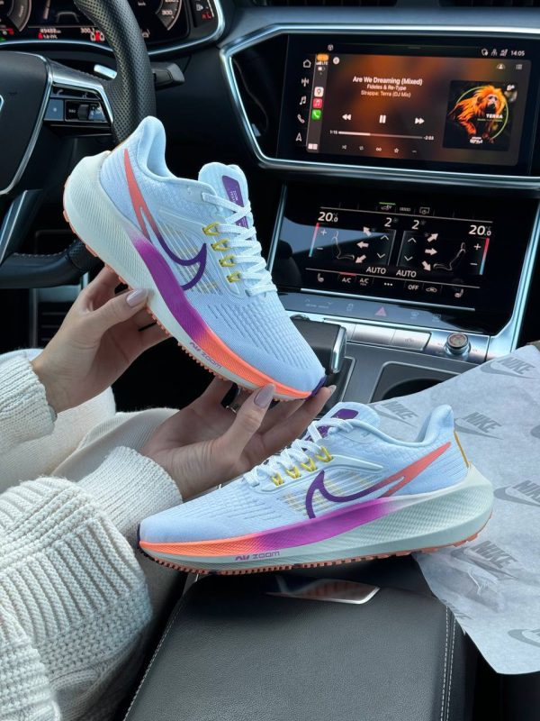 Nike Air Zoom White Purple Orange - Зображення 4