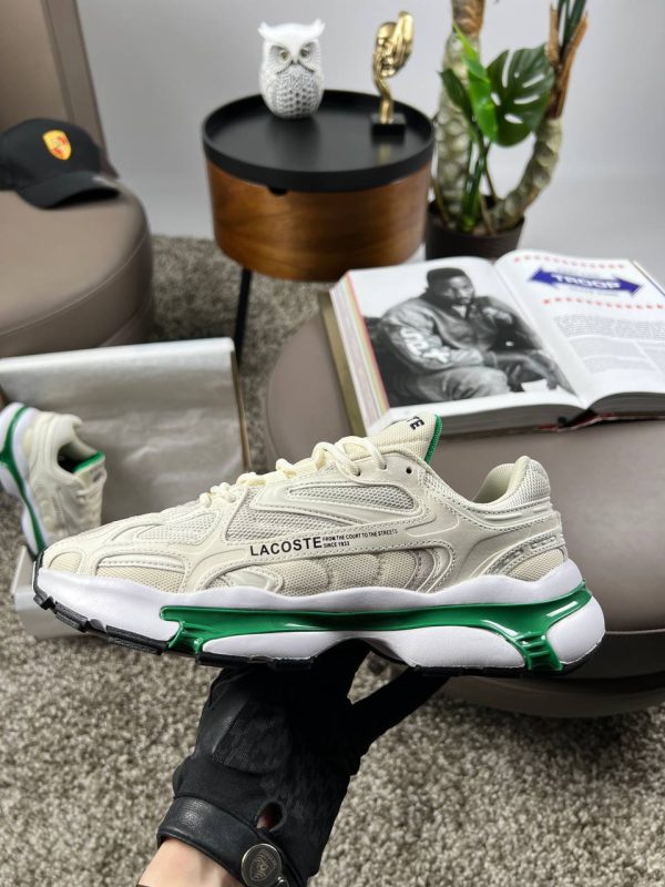 Lacoste L003 2K24 Beige White Green - Зображення 4
