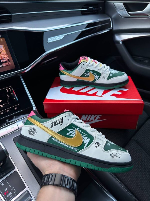 Nike SB Dunk Low x Stussy 572 Green Beige - Зображення 5
