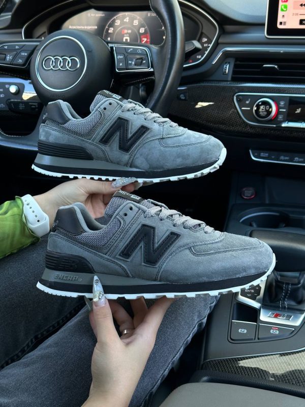 New Balance 574 Premium Gray Black - Зображення 5