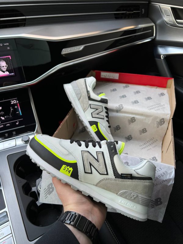 New Balance 574 TP2 White Yellow Neon - Зображення 2
