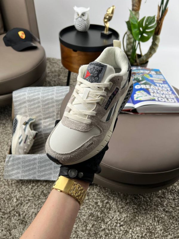 Reebok Classic Leather Hexalite White Grey Beige - Зображення 7