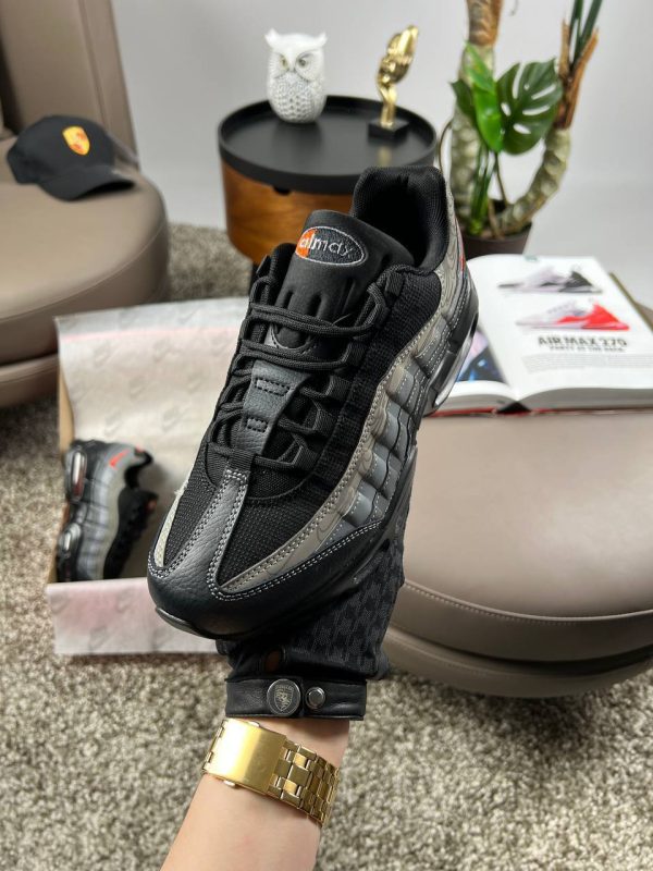 Nike M Air Max 95 PRM Black Grey Orange 41 - Зображення 7
