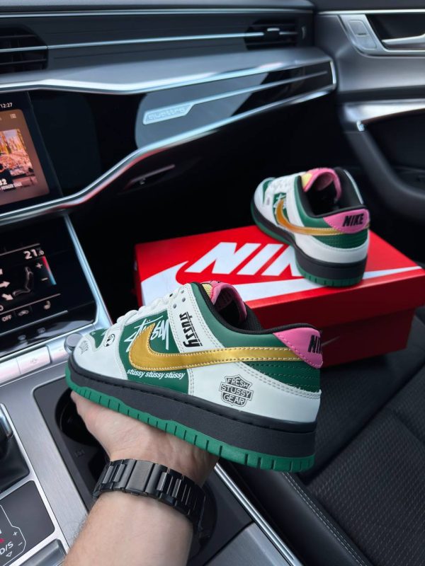 Nike SB Dunk Low x Stussy 572 Green Beige - Зображення 4