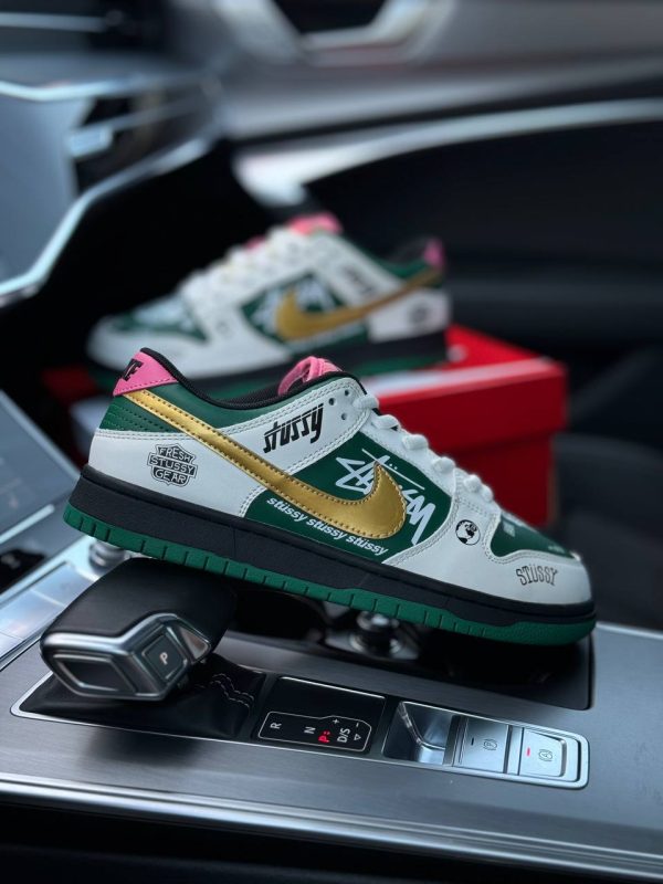 Nike SB Dunk Low x Stussy 572 Green Beige - Зображення 6