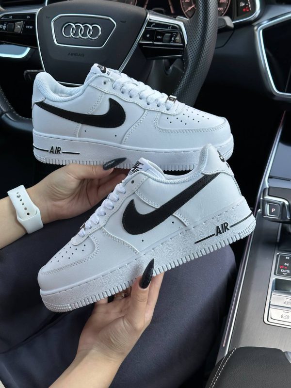 Nike Air Force 1 Winter All White Black - Зображення 5