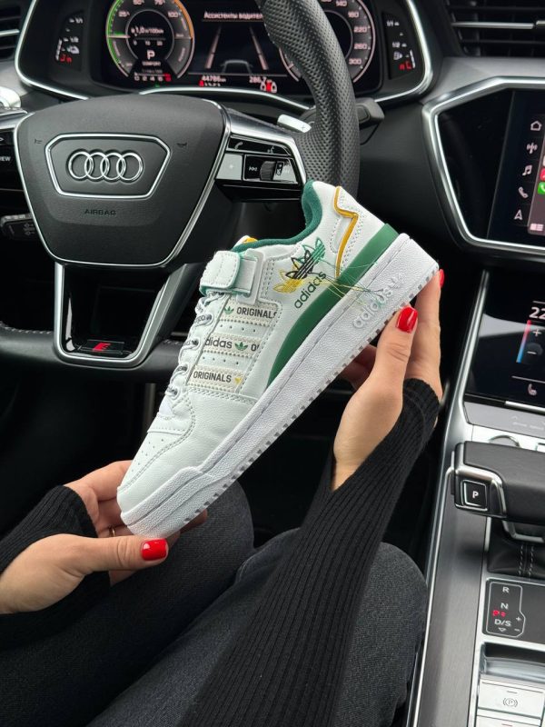 Adidas Originals Forum 84 Low New White Green Yellow - Зображення 8