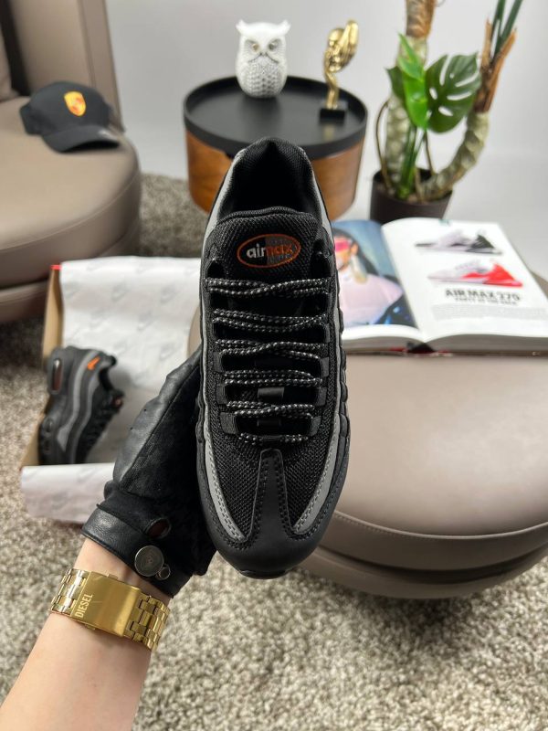 Nike Air Max 95 Black Grey Orange - Зображення 5