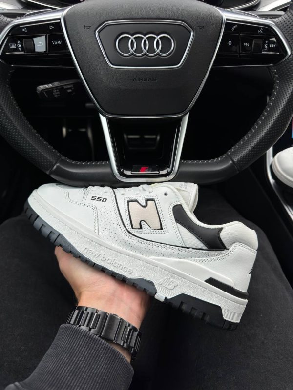 New Balance 550 Low White Sand Black - Зображення 9
