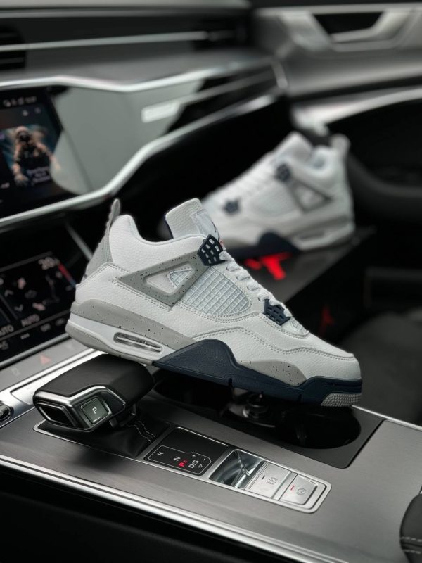 Nike Air Jordan 4 Retro White Blue - Зображення 5