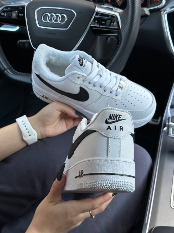 Nike Air Force 1 Winter All White Black - Зображення 3