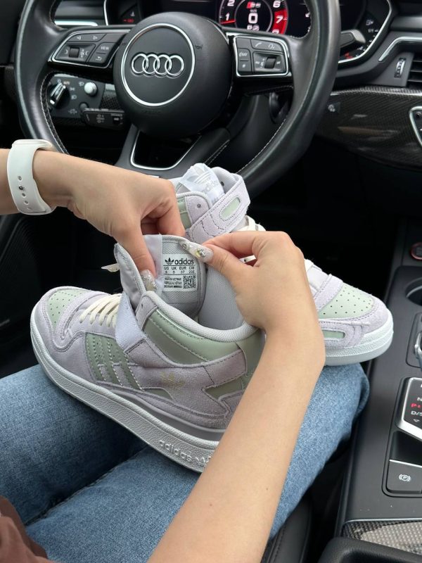 Adidas Originals Forum 84 Mid Grey Suede Olive - Зображення 4