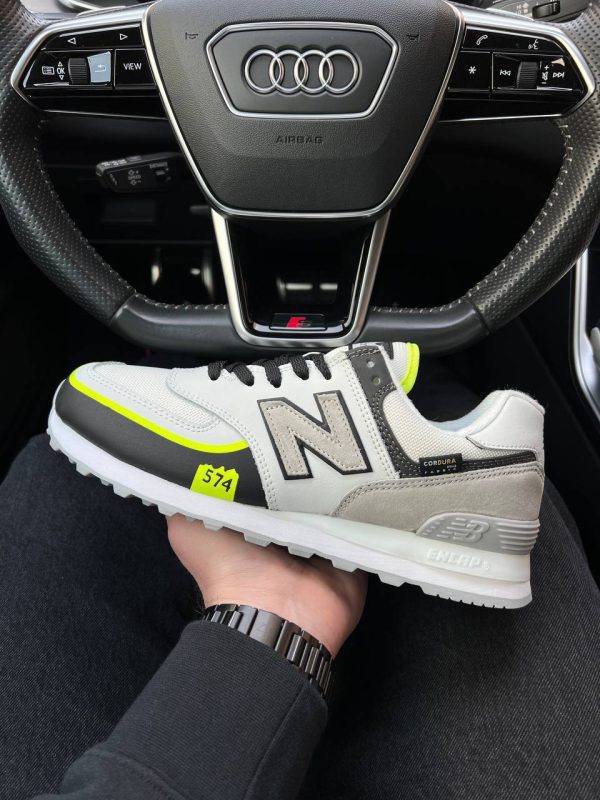 New Balance 574 TP2 White Yellow Neon - Зображення 9