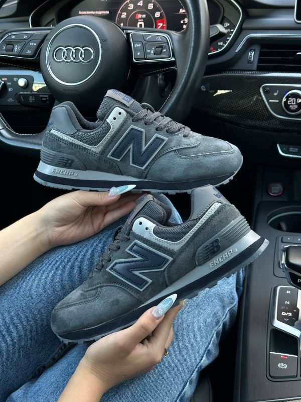 New Balance 574 Premium Dark Gray Navy - Зображення 4