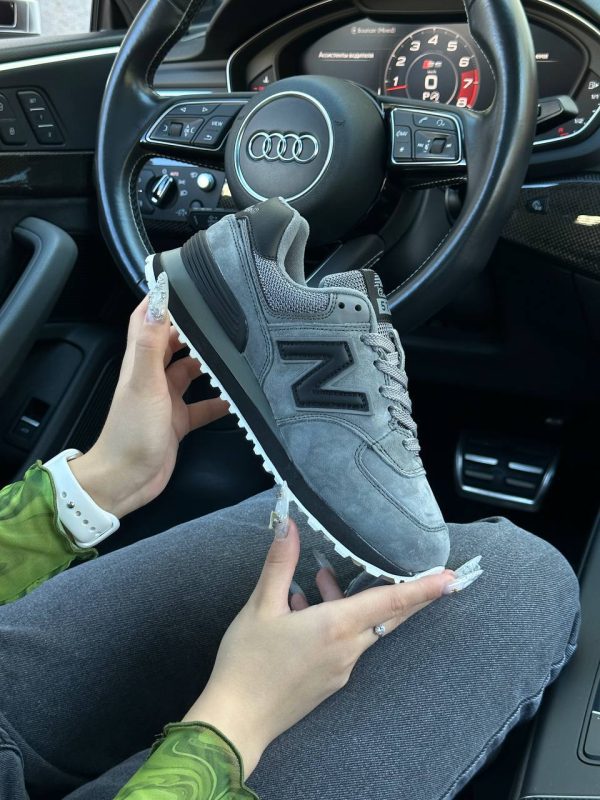 New Balance 574 Premium Gray Black - Зображення 8