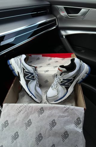 New Balance 860v2 White Silver Navy