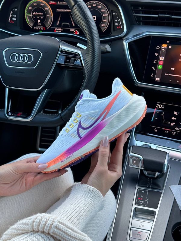 Nike Air Zoom White Purple Orange - Зображення 9