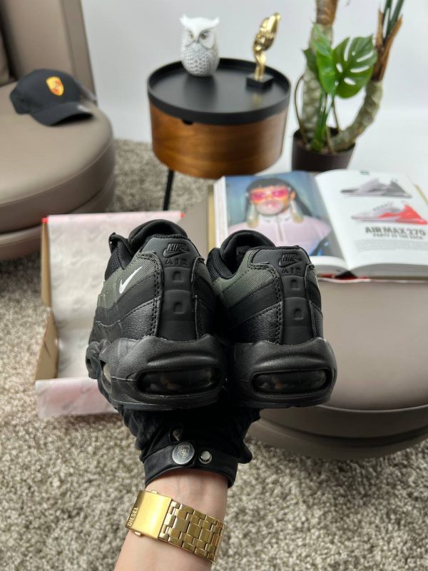 Nike Air Max 95 Black Khaki White - Зображення 2