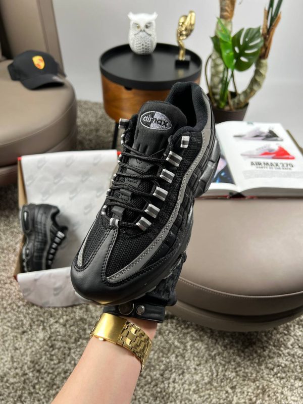 Nike Air Max 95 All Black Grey 41 - Зображення 7