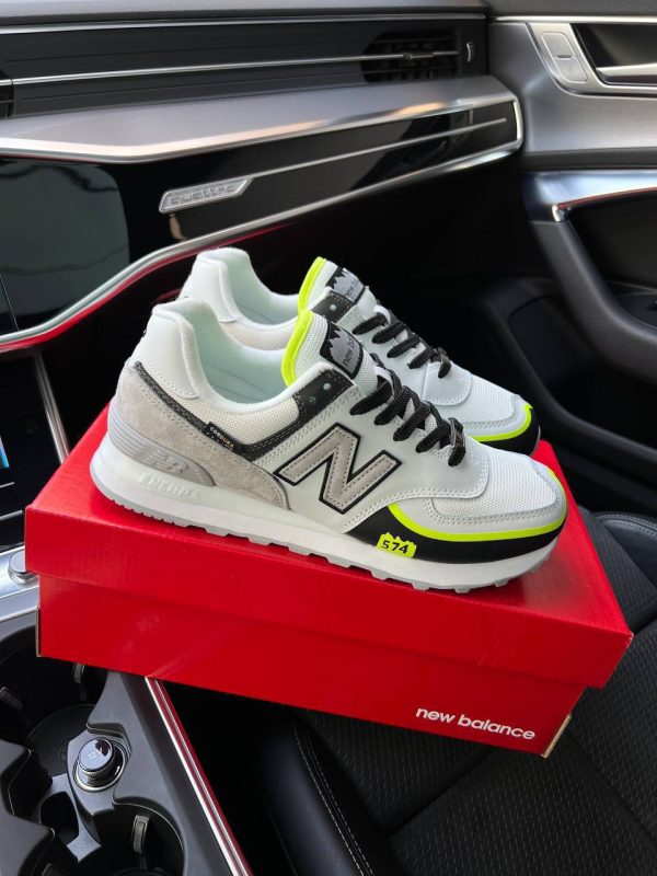 New Balance 574 TP2 White Yellow Neon - Зображення 5