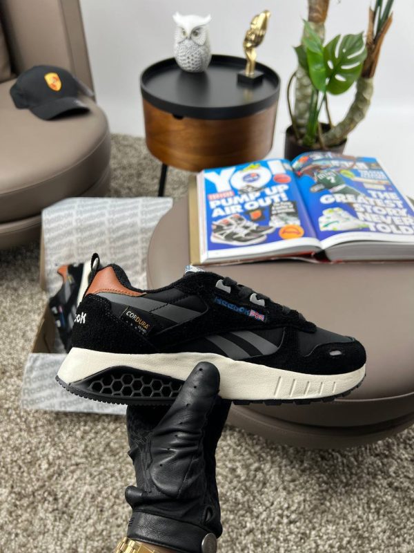 Reebok Classic Leather Hexalite Black Grey Beige - Зображення 3