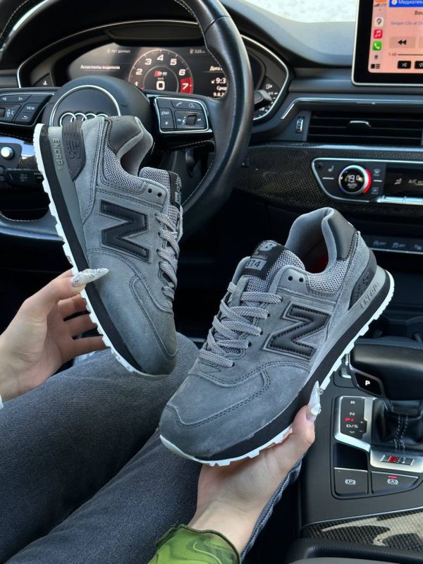 New Balance 574 Premium Gray Black - Зображення 7