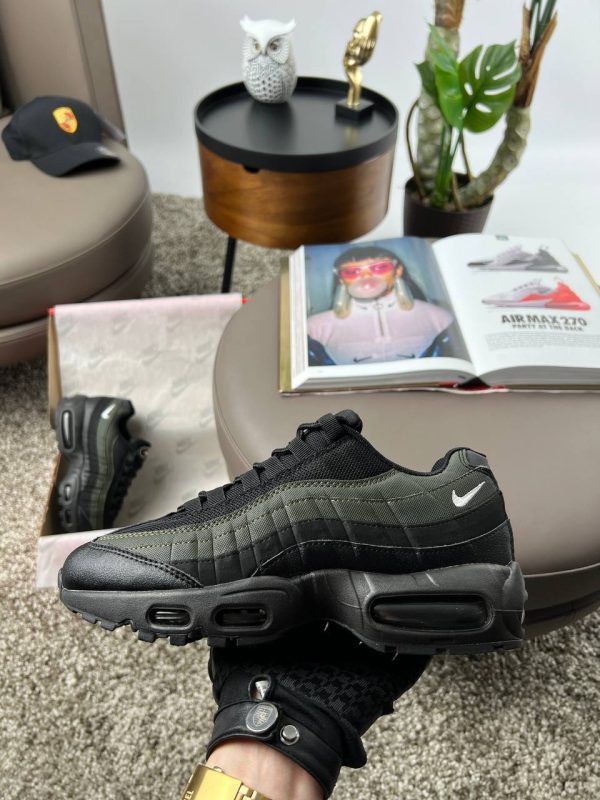 Nike Air Max 95 Black Khaki White - Зображення 4