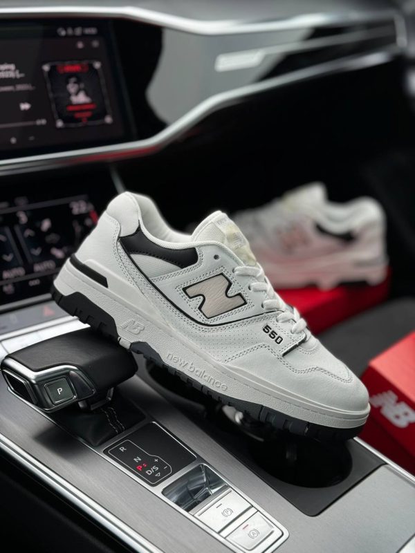 New Balance 550 Low White Sand Black - Зображення 4