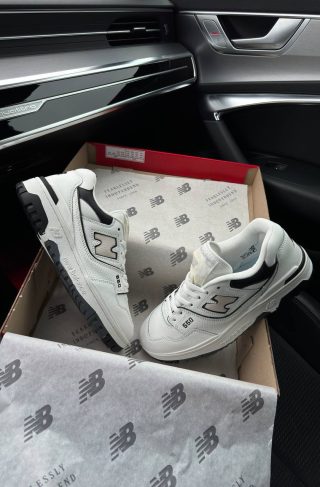 New Balance 550 Low White Sand Black