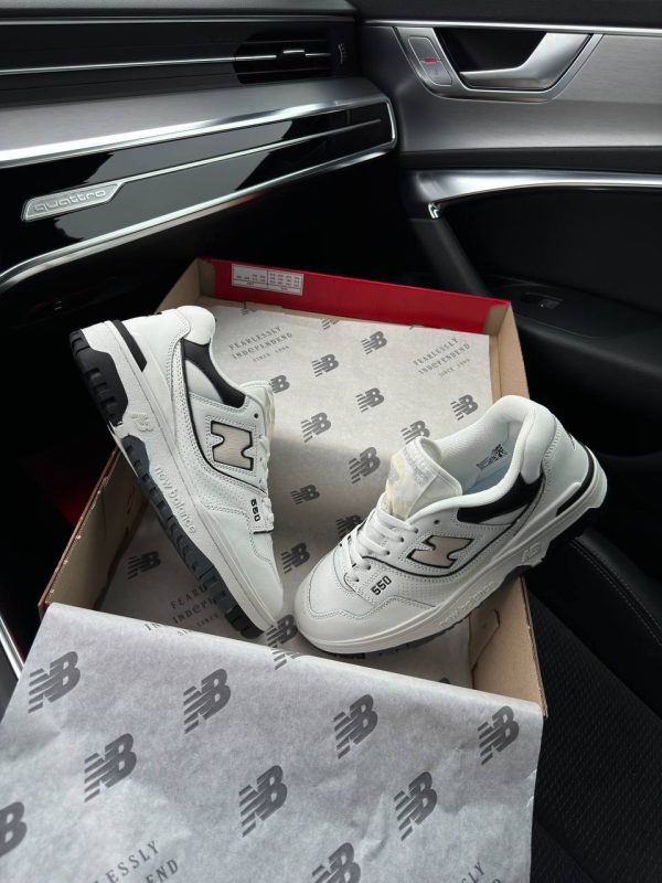 New Balance 550 Low White Sand Black