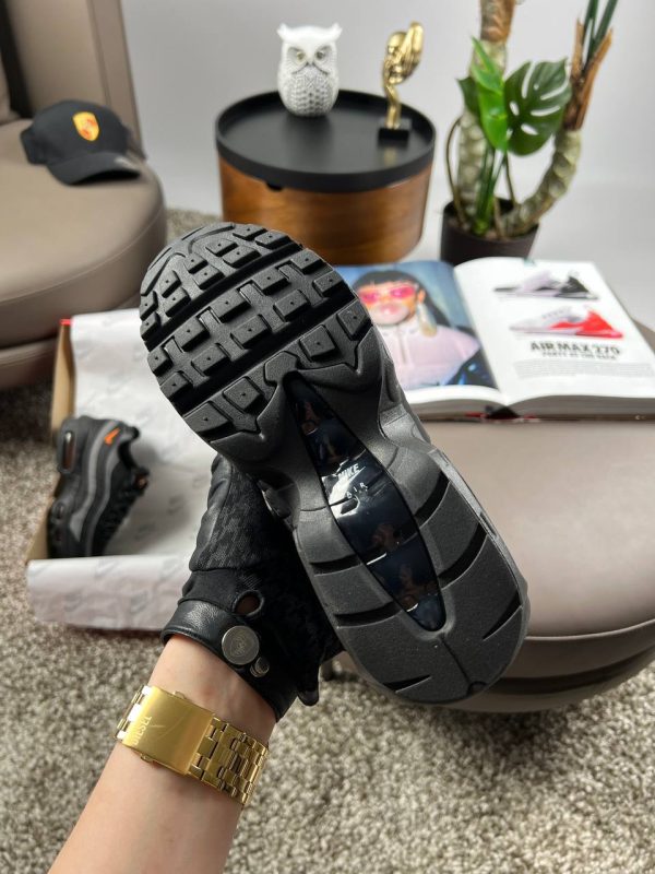Nike Air Max 95 Black Grey Orange - Зображення 6