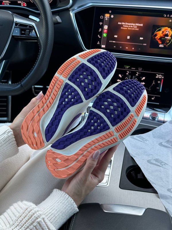 Nike Air Zoom White Purple Orange - Зображення 7