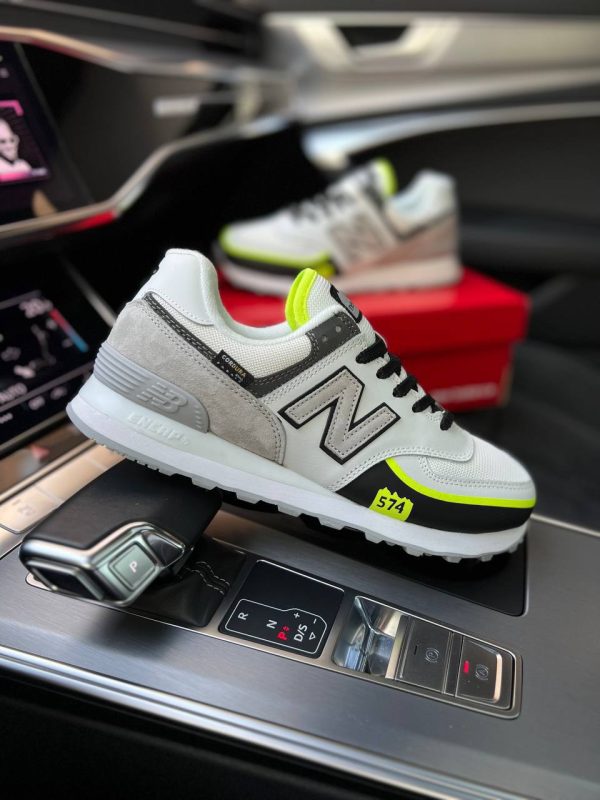 New Balance 574 TP2 White Yellow Neon - Зображення 3