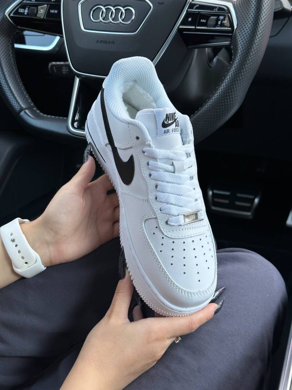Nike Air Force 1 Winter All White Black - Зображення 8