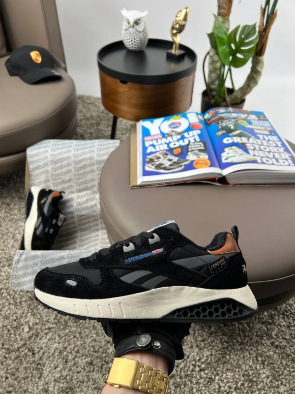 Reebok Classic Leather Hexalite Black Grey Beige - Зображення 4