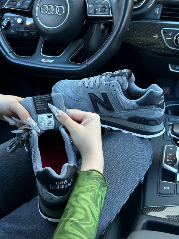 New Balance 574 Premium Gray Black - Зображення 4