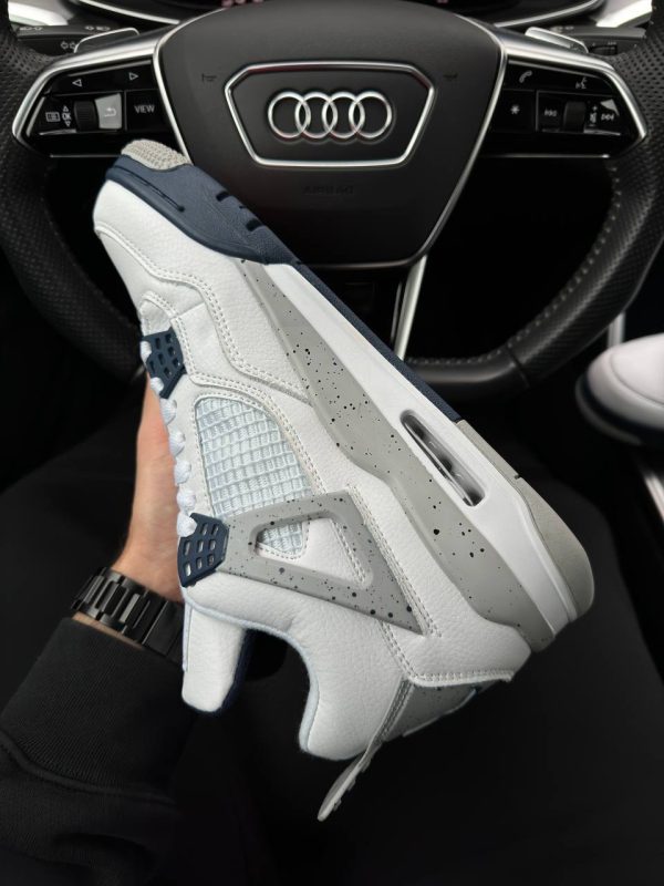 Nike Air Jordan 4 Retro White Blue - Зображення 7