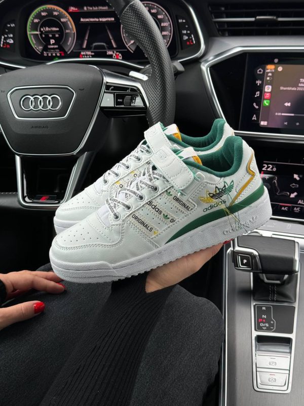 Adidas Originals Forum 84 Low New White Green Yellow - Зображення 7