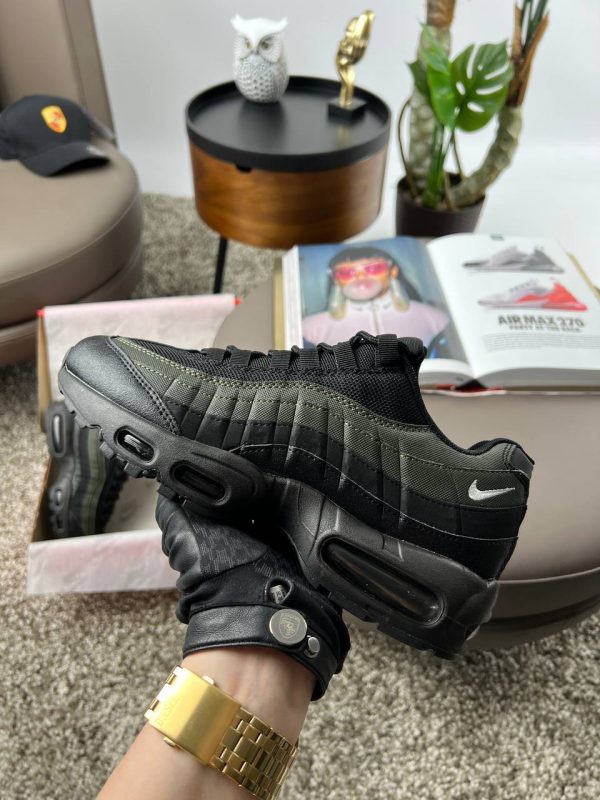 Nike Air Max 95 Black Khaki White - Зображення 8