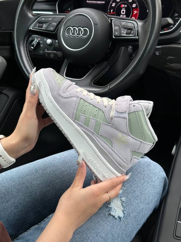 Adidas Originals Forum 84 Mid Grey Suede Olive - Зображення 8
