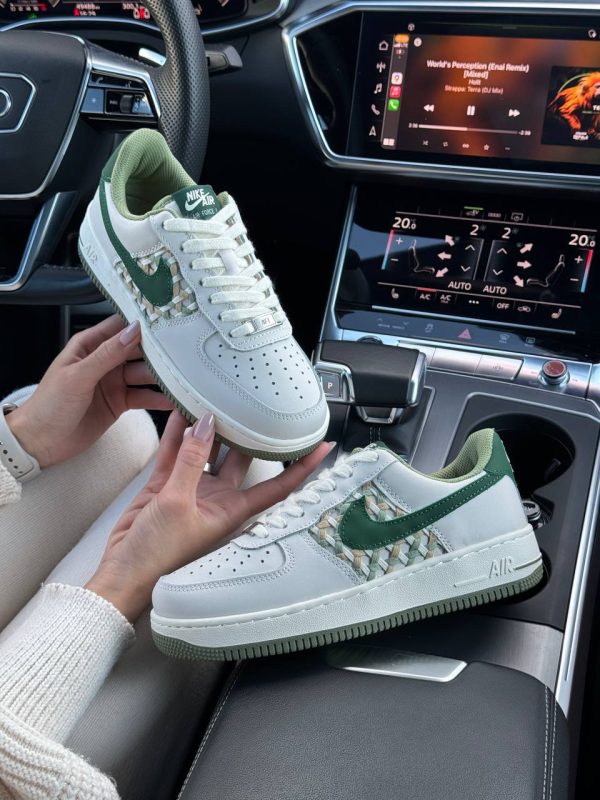 Nike Air Force 1 Light Grey Green - Зображення 3